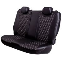 Чехлы Премиум Экокожа Байрон Ромб на Skoda Yeti 2009-2018 г.в.