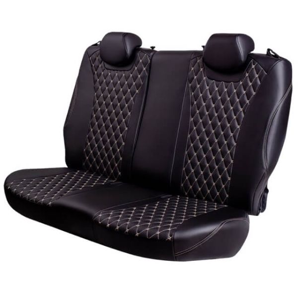 Чехлы Премиум Экокожа Байрон Ромб на Skoda Yeti 2009-2018 г.в.