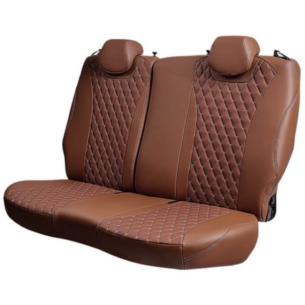 Чехлы Премиум Экокожа Байрон Ромб на Skoda Yeti 2009-2018 г.в.